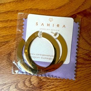 Gold hoop earrings
